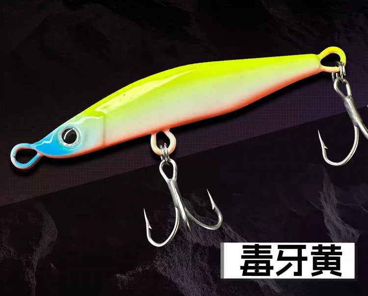 一发铁板6088新防锈三本钩钓翘嘴海鲈鳡鱼铁板路亚饵