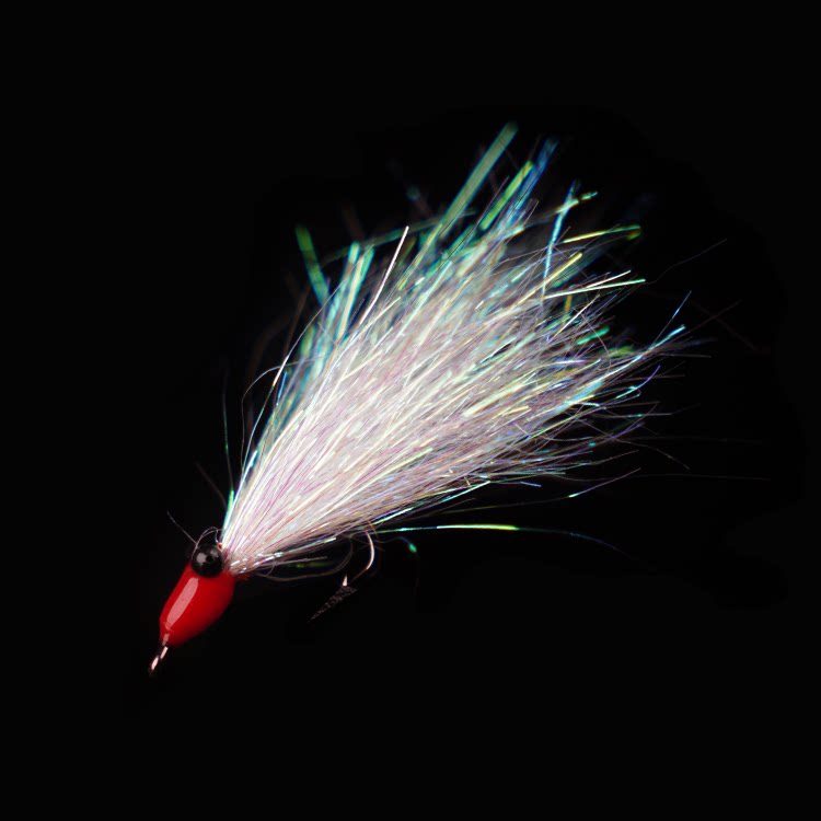 Crazy charlie 5-piece feather hook fishing tip green slightly charlie ice silk shrimp fly hook fake bait