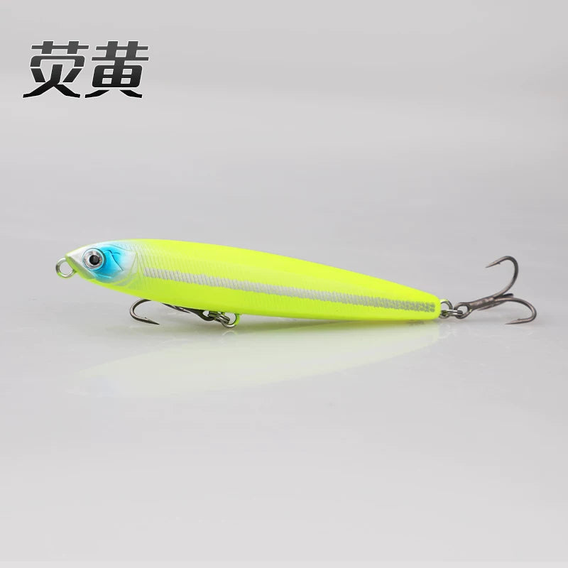 正版毒牙沉水铅笔3.5X新防锈加强钩超远投颤沉翘嘴铅笔路亚饵